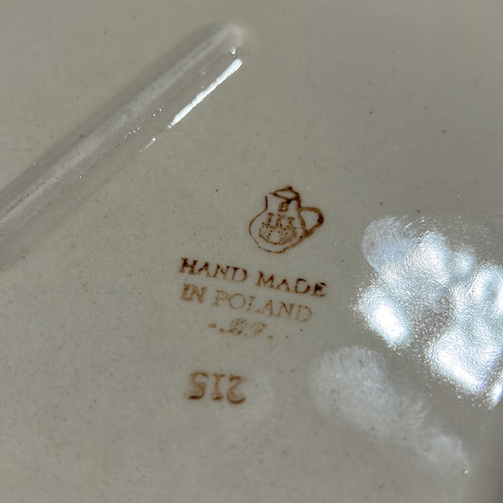 Beautiful Ceramic Blue and White Platter 10.5 X 10.5 at largest part. - Picture 3 of 6